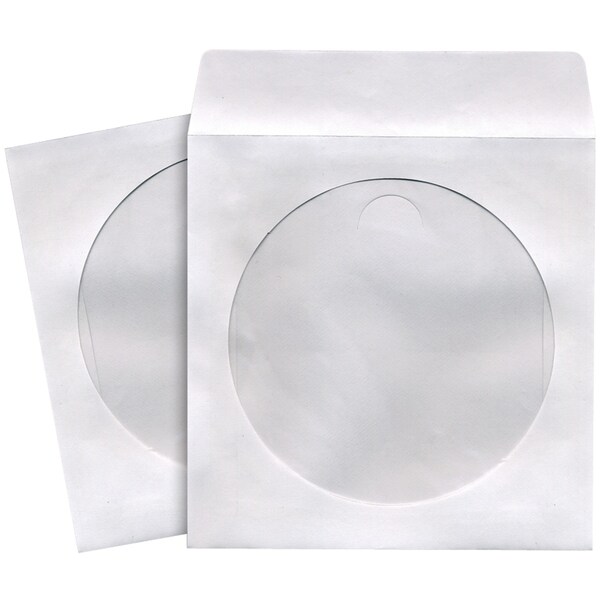 Maxell CD/DVD Storage Sleeves (White), Pack/50 190135 - C